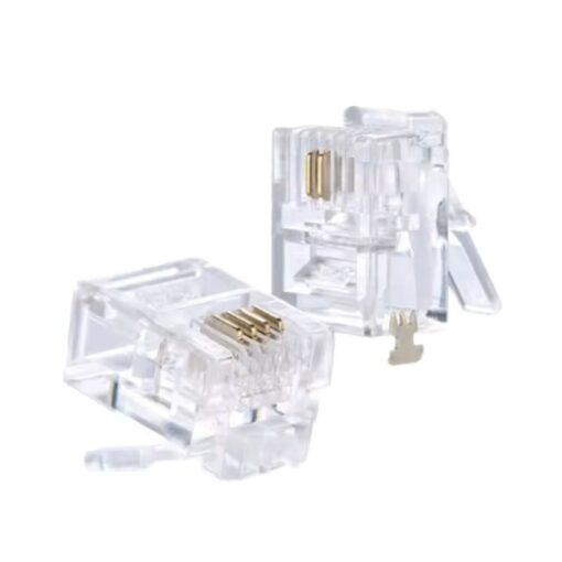 RJ11 6P2C Crystal head Gold plated chip (2)