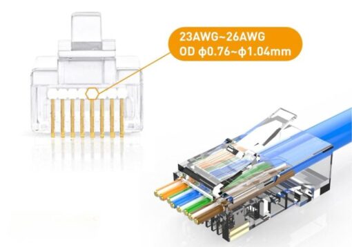 RJ45 cat 5 5 colors 100 EACH (3)